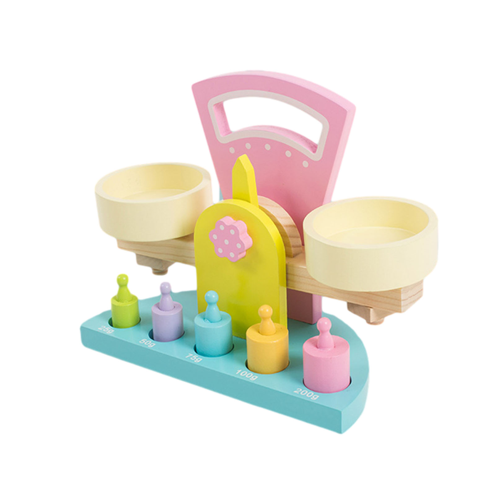 Tasteless Wooden Balance Scale Toy For Preschool Children