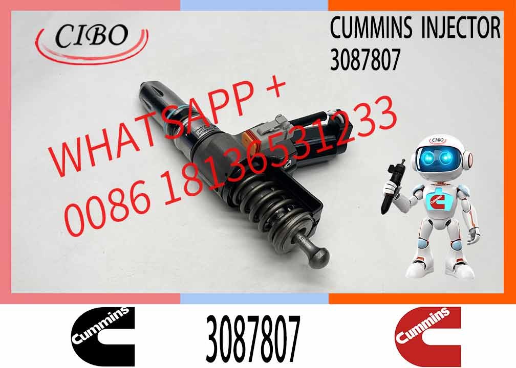 CUMMINS Construction Machinery Part Fuel Injector 3087807 CUMMINS N14 Nozzle QSN14 CUMMINS SD22 Bulldozer Engine Injector