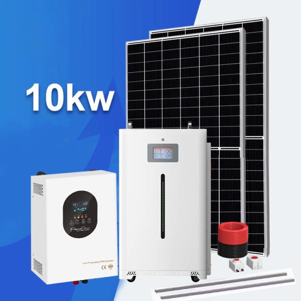 Quality Efficient Conversion Of 51.2 Volt Lithium Battery 10KW Off Grid Solar Energy Storage System Kit For Home Solar Energy System for sale