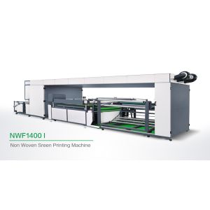 Automated Single Color Non Woven Screen Printing Machine / Roll To Roll Screen