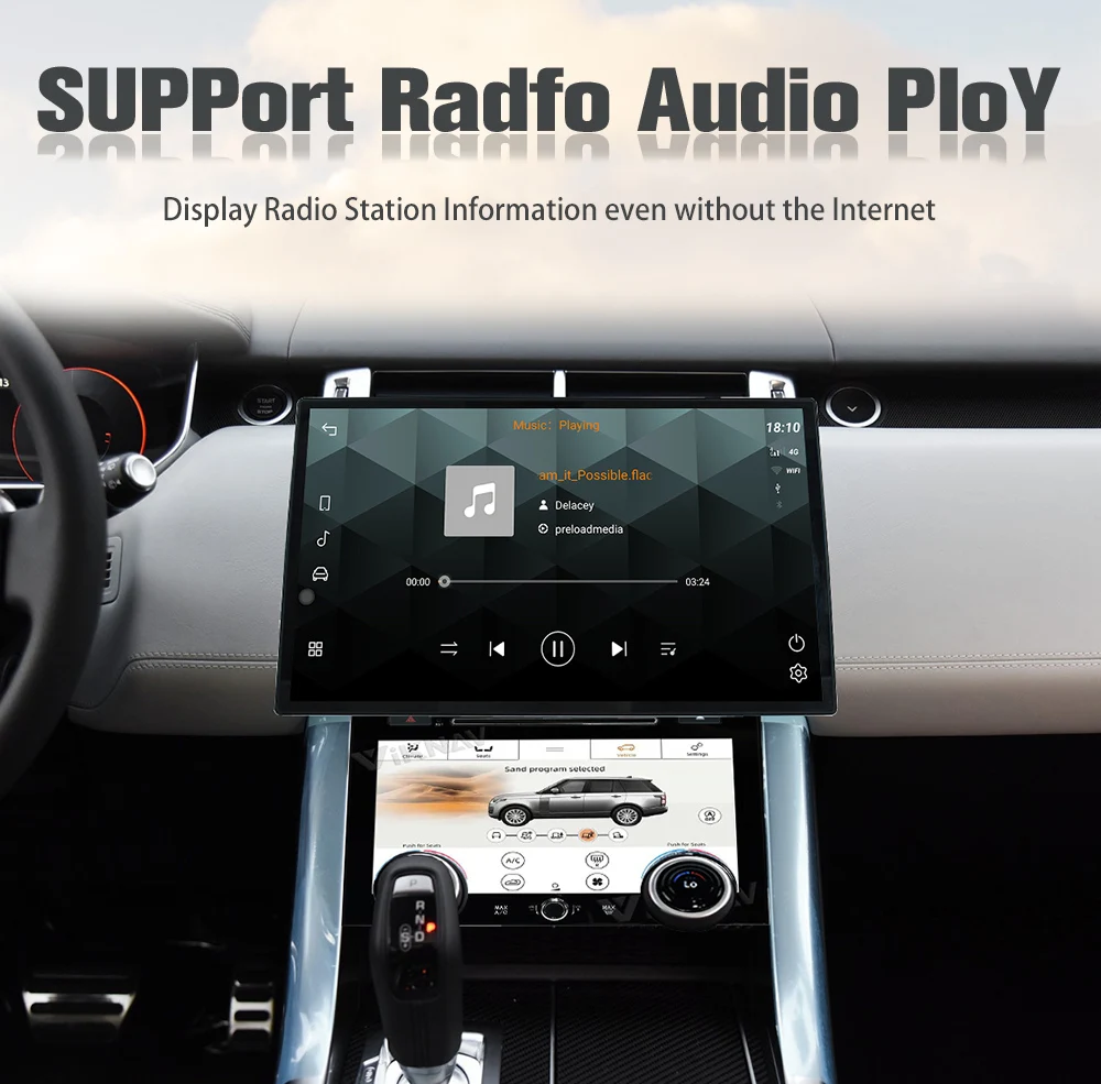 Auto Stereo Car Radio For Range Rover Sport L494 2013-2017 Carplay Android Multimedia Player GPS Navigation Head Unit