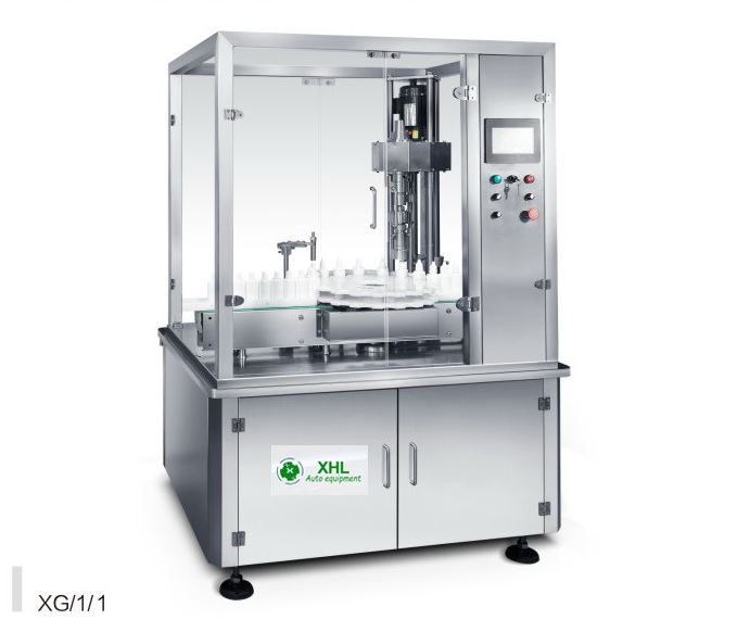 Rotary 80 BPM 2000kg Glass Bottle Filling Line
