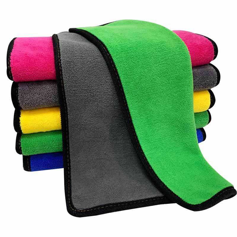 Super Absorbent Microfiber Towel for Car Drying and Make Up Removal Sports Pattern
