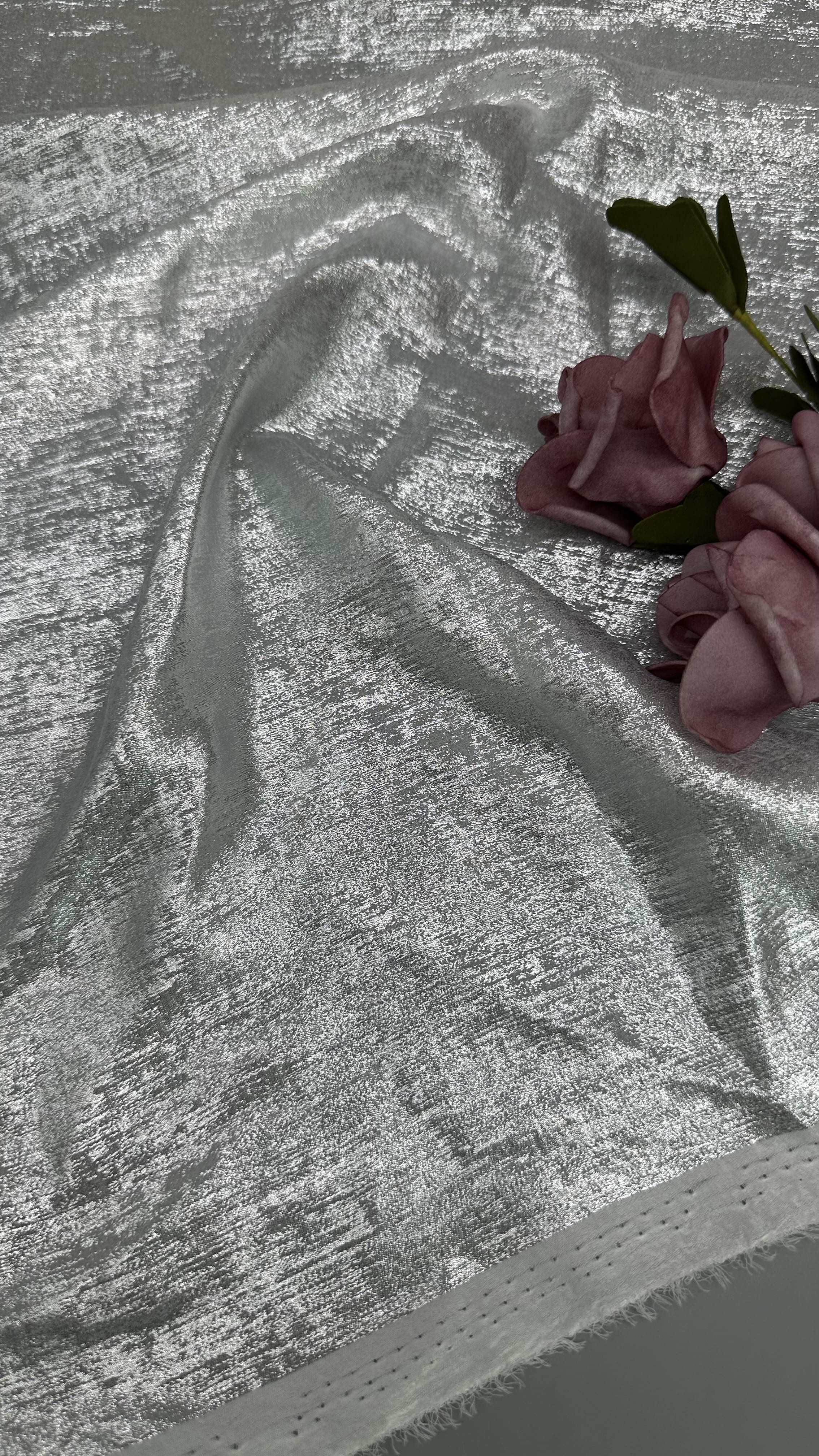 Tulle Mesh Lace Fabric lighting 100% Polyester Leafy Mesh Lace Fabric