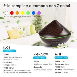 Sand Dune Shape 500ml Wood Grain Aromatherapy Diffuser