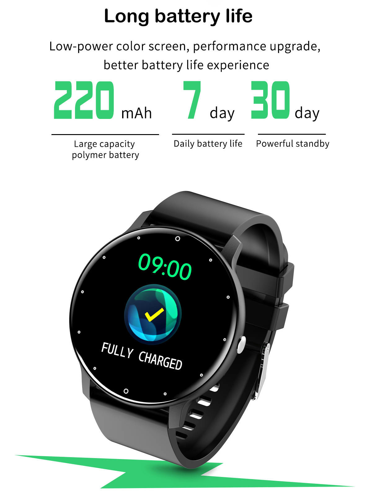 1.28in Screen Waterproof Men Smartwatch IP67 IOT Device Blood Oxygen 10m