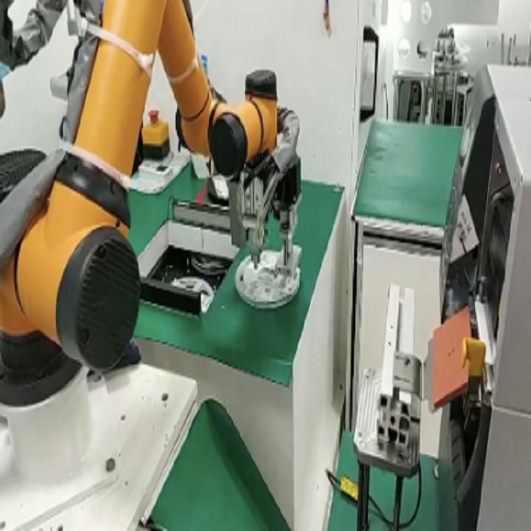 Collaborative Industrial Robot AUBO i3 With AGV For Material Handing As Cobot Robot