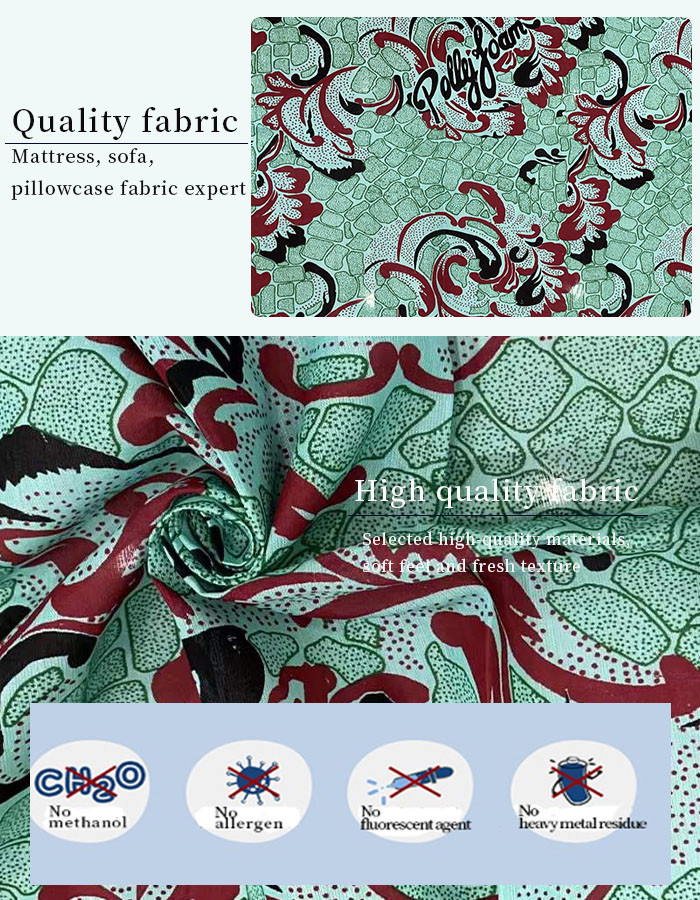 Polyester Microfiber Printed Fabric For Home Textile Mattress