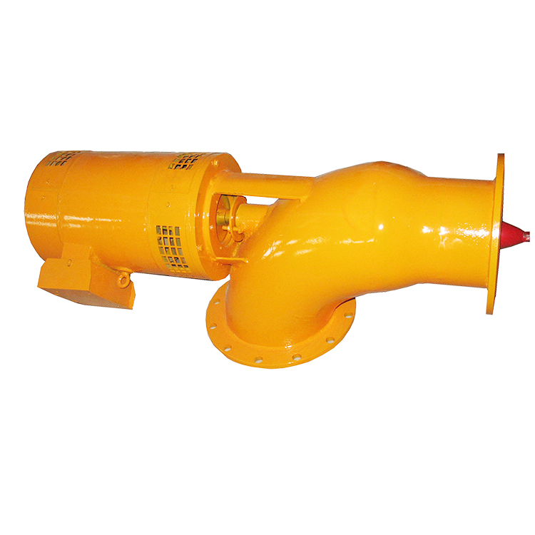 Yellow Color Low Head Water Turbine Bulb Tubular Hydro Generator For Micro Hpp