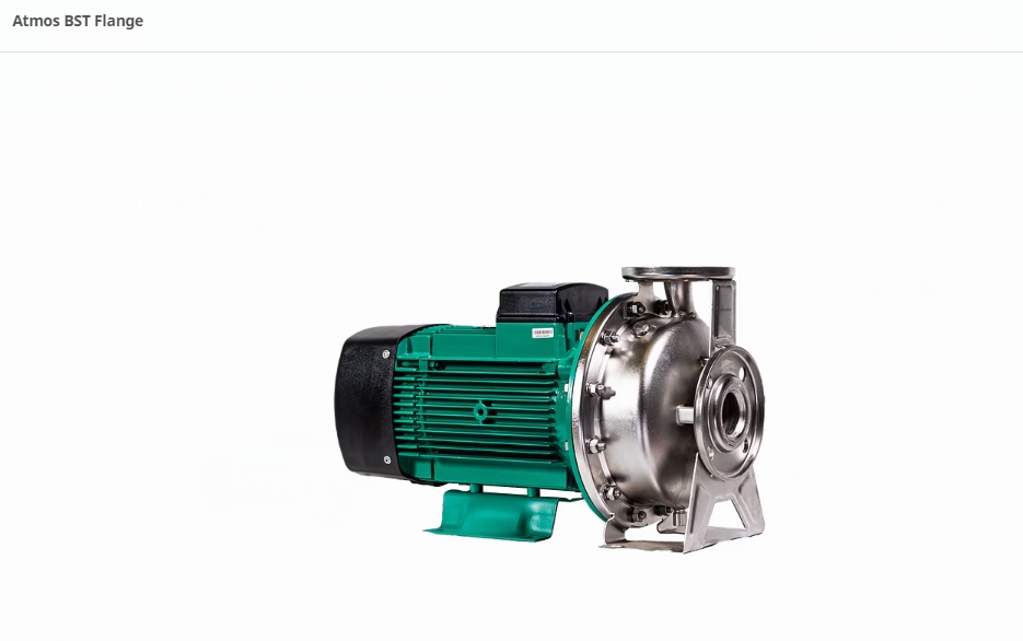230V Hot Cold Water In Line Circulating Pump Wilo Atmos BST OEM