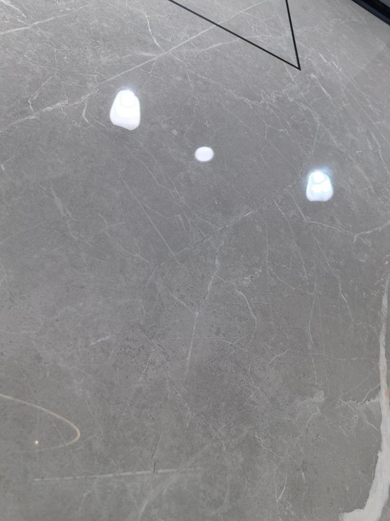 Stunning Interior Floor Durable 1200x1200mm Gray Glazed Polished Porcelain Tile For Bathroom And Bedroom