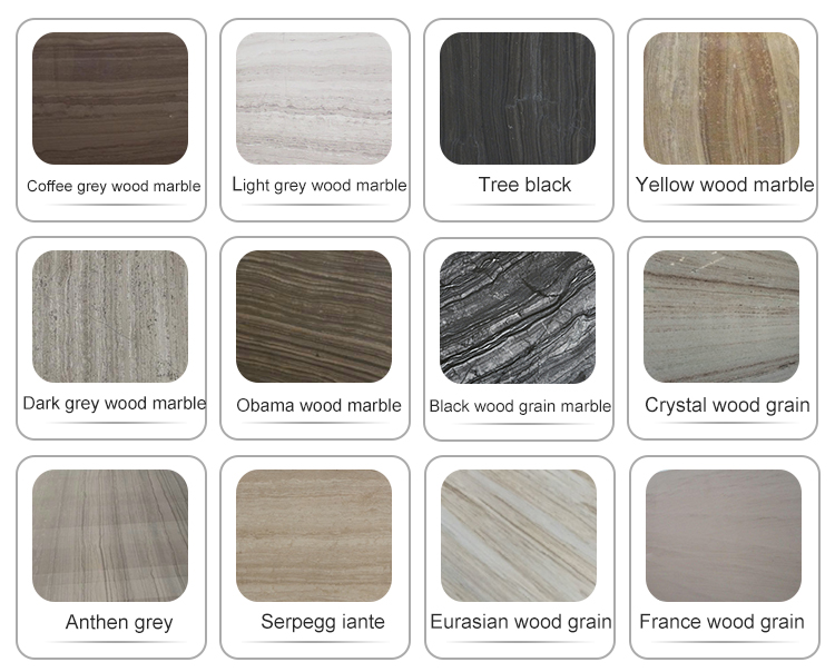 China good quality practical grey wood grain marble