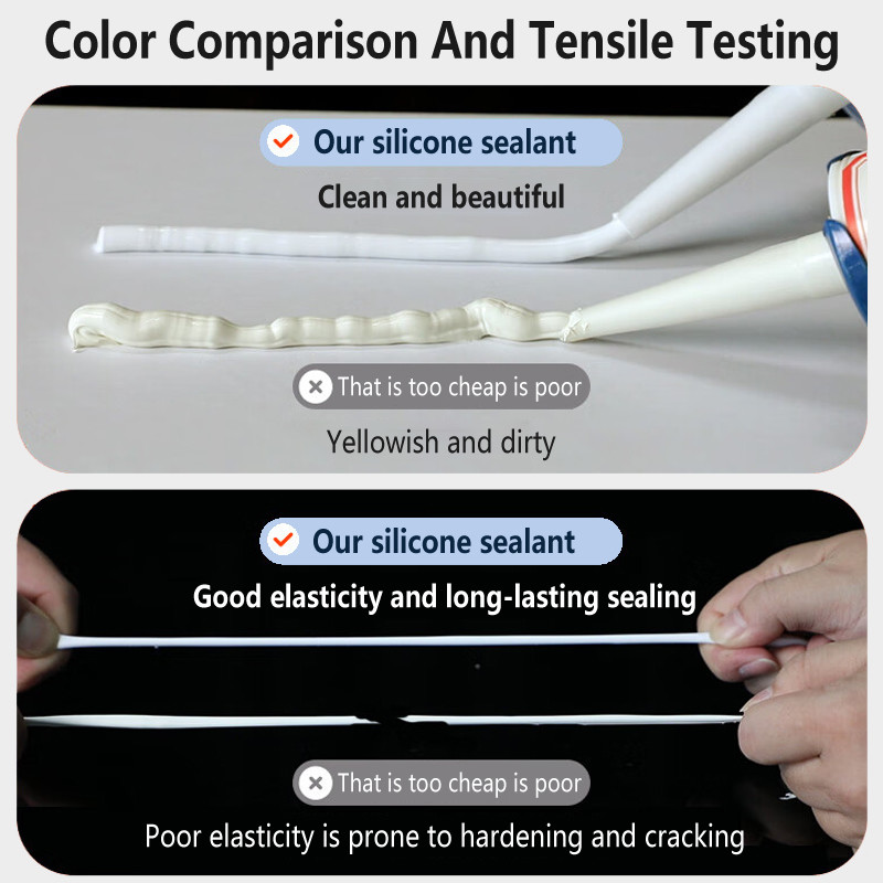 Acetic Clear Adhesive Bonding Window And Door Silicone Sealant Waterproof