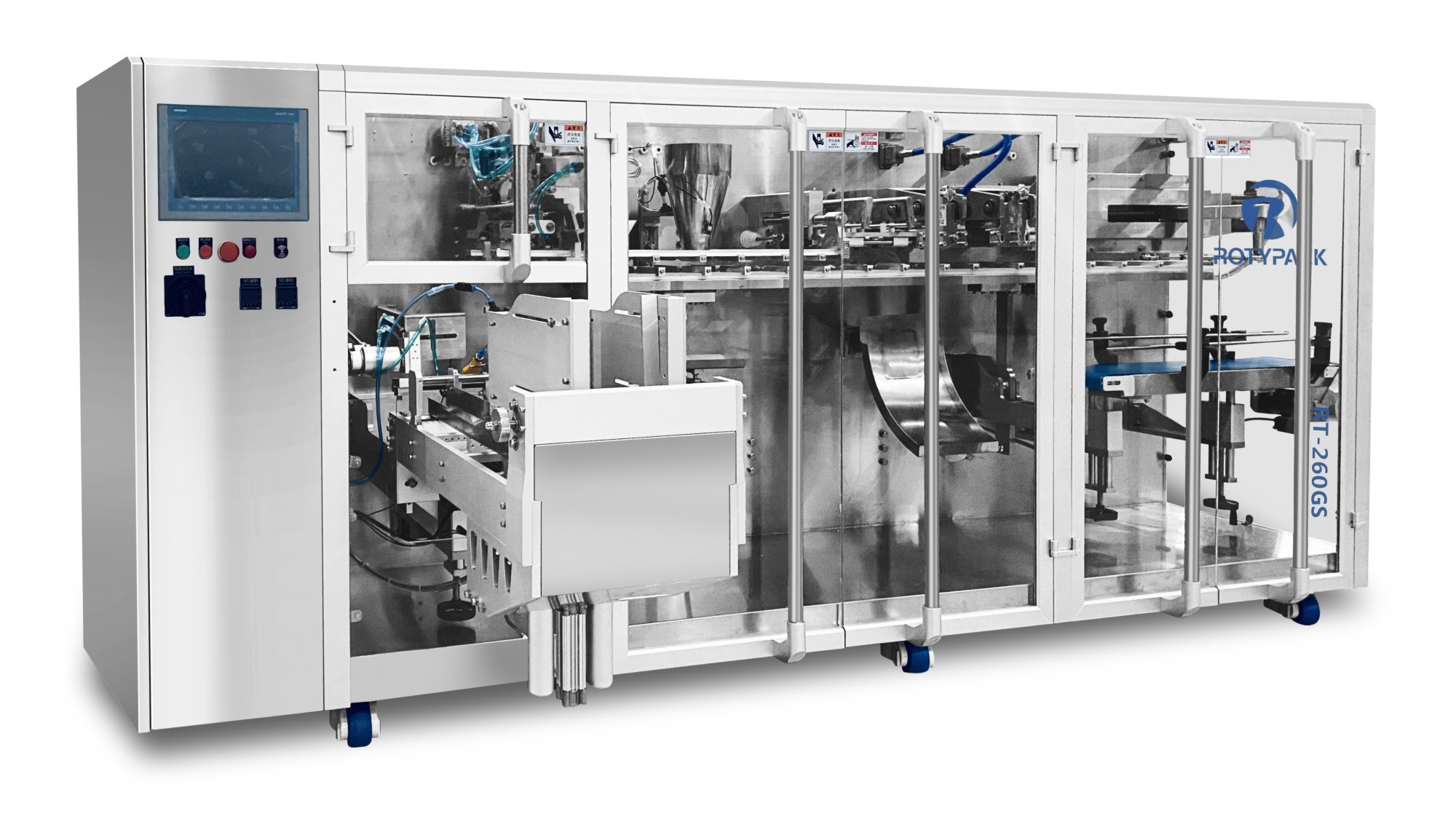 60 Bags/Min Standing Pouch Packaging Machine For Preassembled Bags Doypack Packing