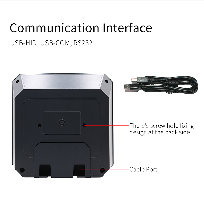 5A Power Supply Hands-Free Barcode Scanner Module for Retail Stores and Supermarkets