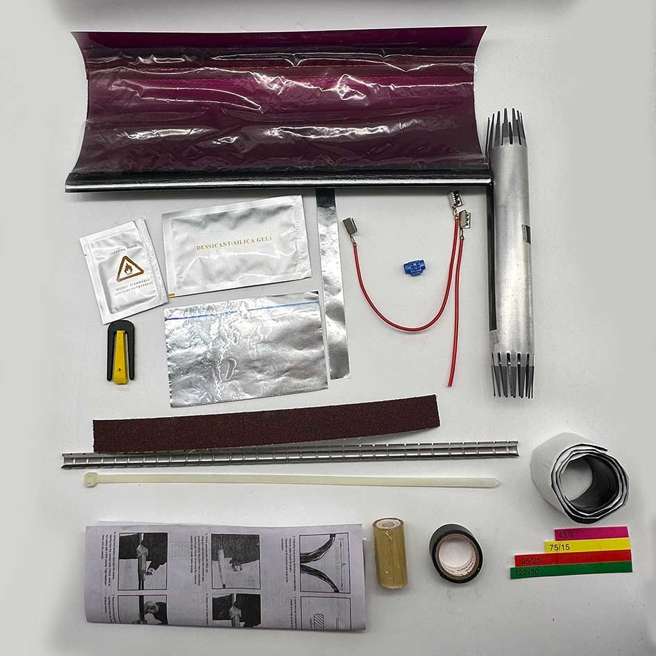 ANSHI 550-75/15-300 Heat Shrinkable Sleeve Cable Jointing Kits For Non-Pressurized Telecom Cables