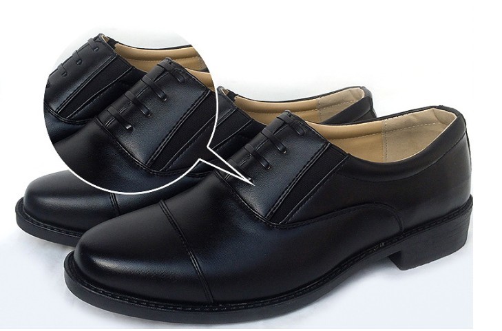 OEM ODM Mens Formal Leather Slip On Dress Shoes Three Joint