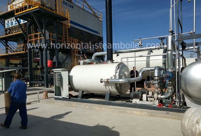 Horizontal Natural Gas Fired Steam Boiler 1-20 Ton Per Hour For Laundry Room