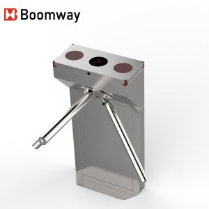 Durable Vertical Tripod Turnstiles With Fingerprint NFC RFID Face Recognition