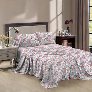 100% Polyester Multi Size Custom Printed Sheet Set for Queen Size and King