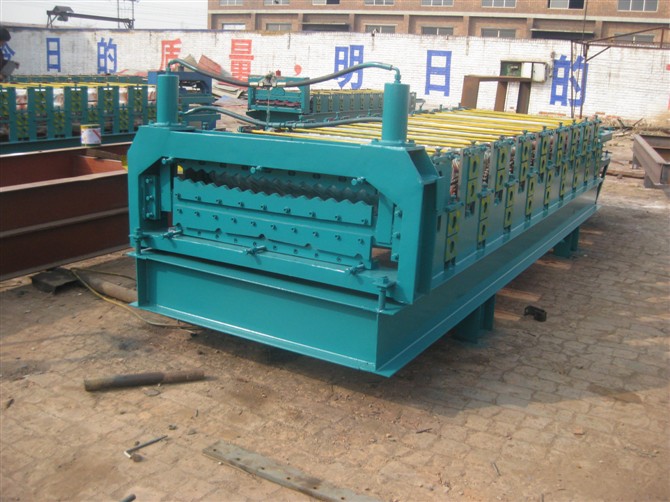 Building Material Double Layer Colored Steel Corrugated Sheet Rolling Machinary