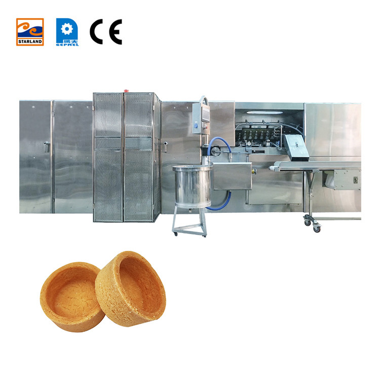 Tart Shell Ice Cream Cone Production Line Rolled Biscuit Tart Shell Baking Maker