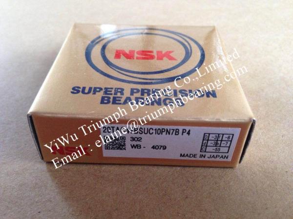 NSK ball screw bearing , Precision angular contact ball bearing 20TAC47B