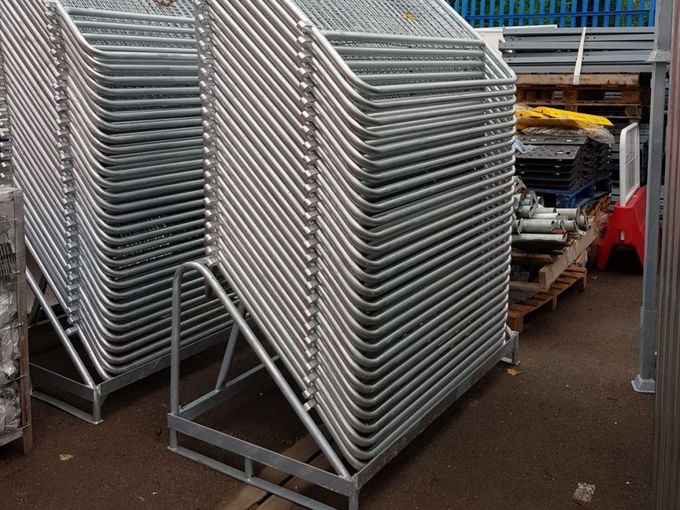 50 x Police Crowd Barrier / Met Barrier Metal Barrier
