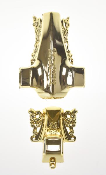 Customized Colors Casket Accessories , Antique Coffin Handles Electronic Plating