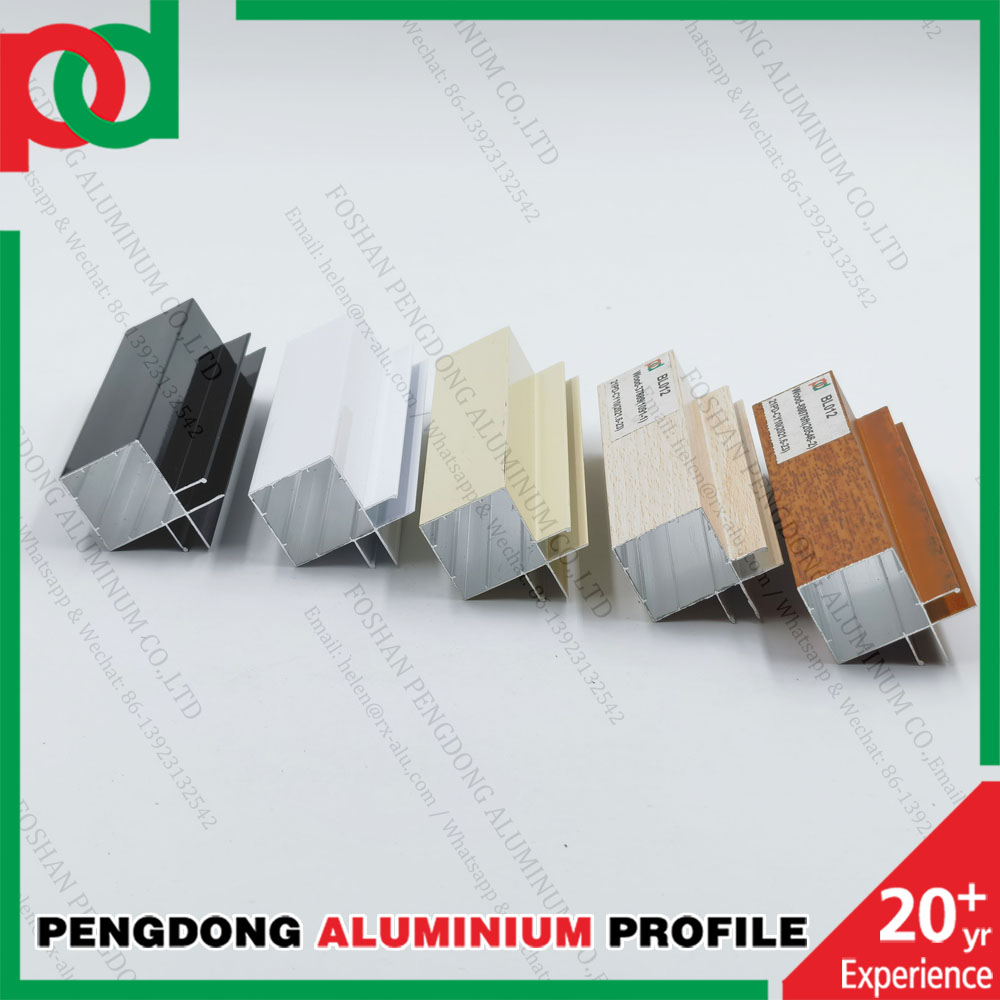Foshan Manufacturer High Glossy Silver Polishing Aluminium Kitchen Cabinet Profile