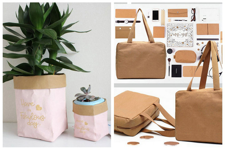 30 Colors Smooth Washable Kraft Paper In Roll Making Wallet OEM Available