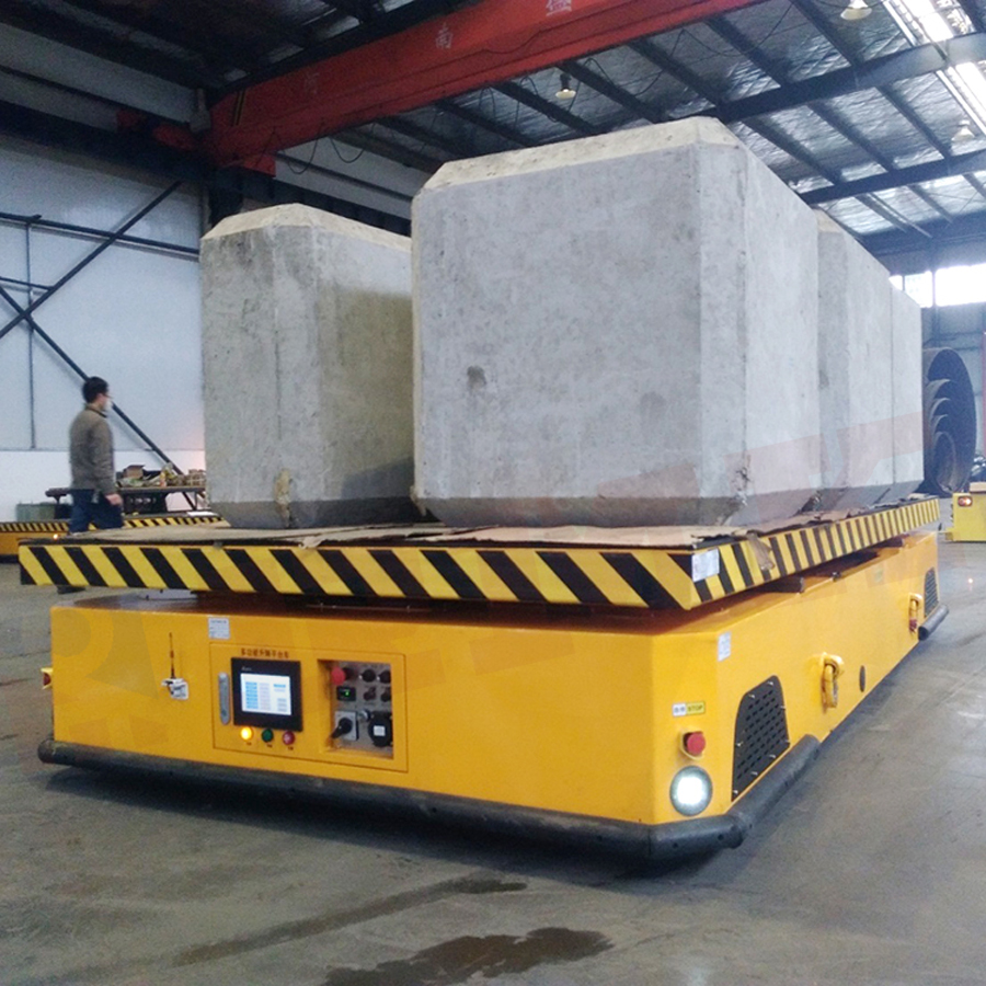 Heavy Duty Battery Transfer Trolley Motorized Transport Bogie
