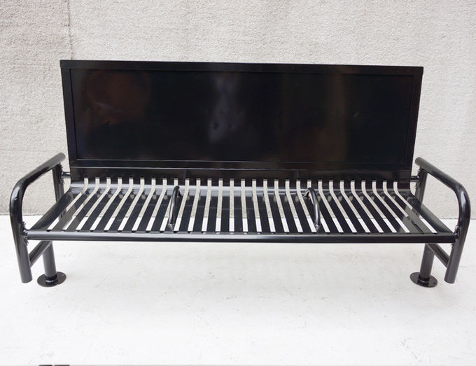 2070*650*1101mm Steel Patio Bench