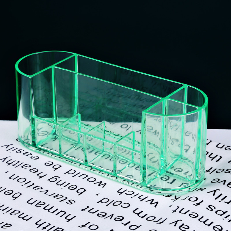H6.8cm Humanized Plastic Makeup Storage Box With Compartments Shelf