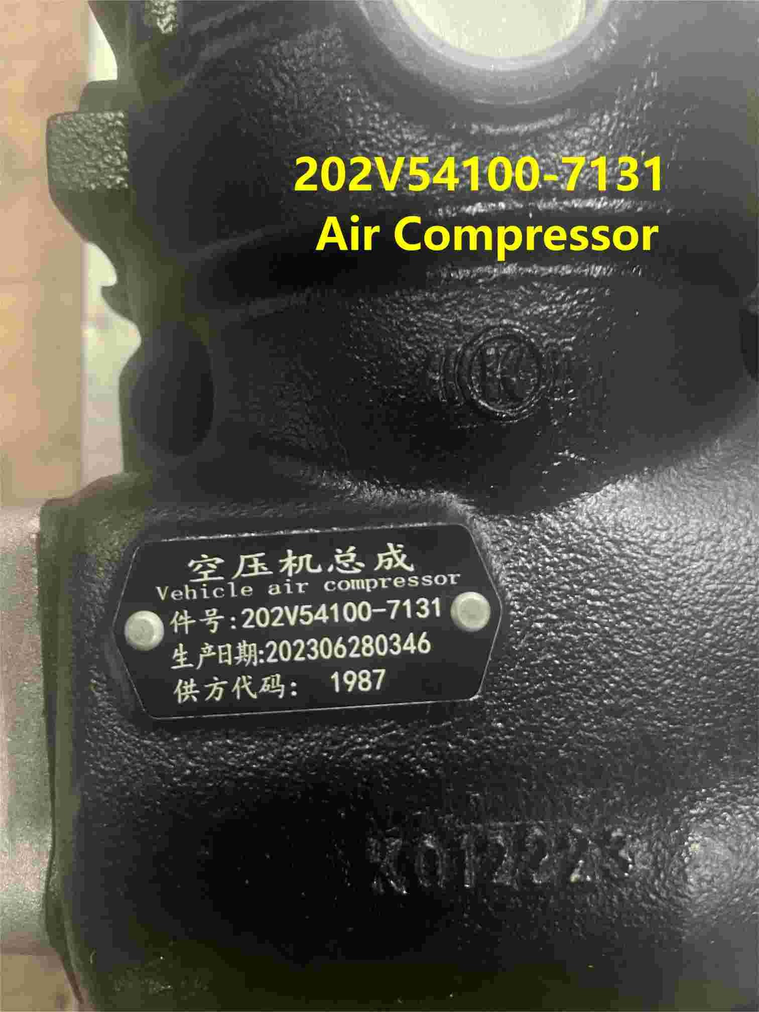 202V54100-7131 Air Compressor HOWO Truck Parts SITRAK MC11 MT13 MC13 MT95