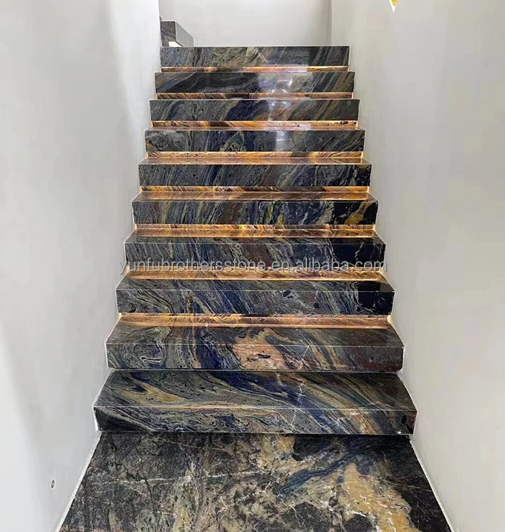 Chinese Granite Luxury Kitchen Countertop with Polished Black Gold Stone