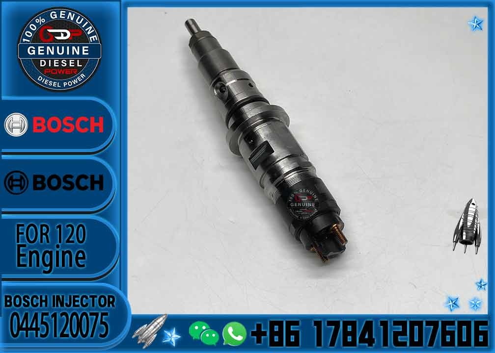 Bosch injector 0445120075 2855135 504128307 for holland T7 T6 Iveco FIAT