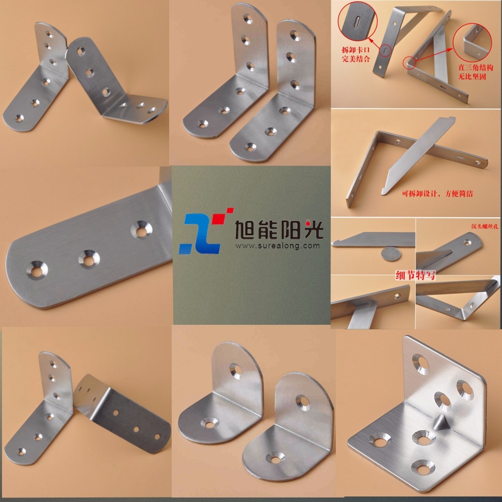 Hardware Included Galvanized Metal Steel Angle Corner Brackets for Wood Connection