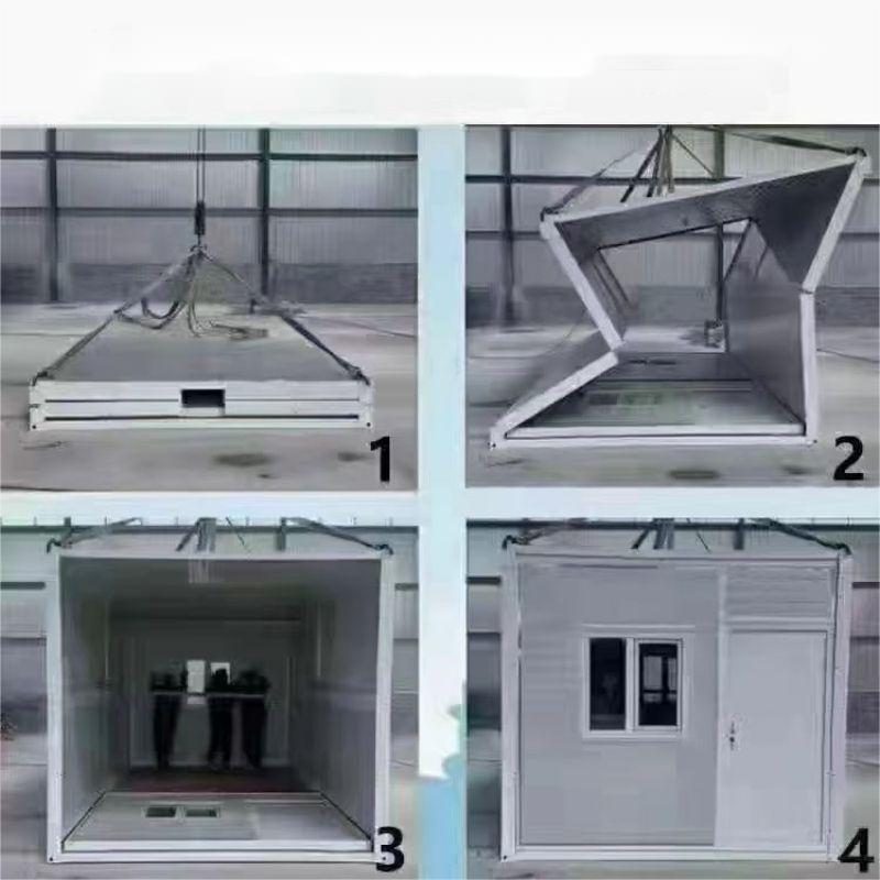 Office Building 2 Bedroom Prefabricated Folding Expandable Container House