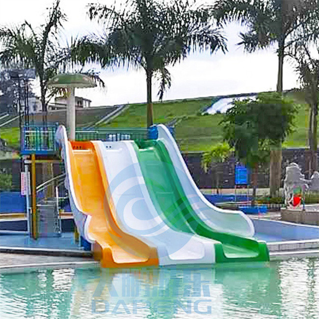 1.5m High FRP Swimming Pool Water Slide Family Blue Water Slide Anti Rust