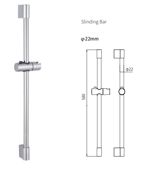 Adjustable Slide Bar For Modern Simple Stainless Steel SUS304 Bathroom Shower Lifter