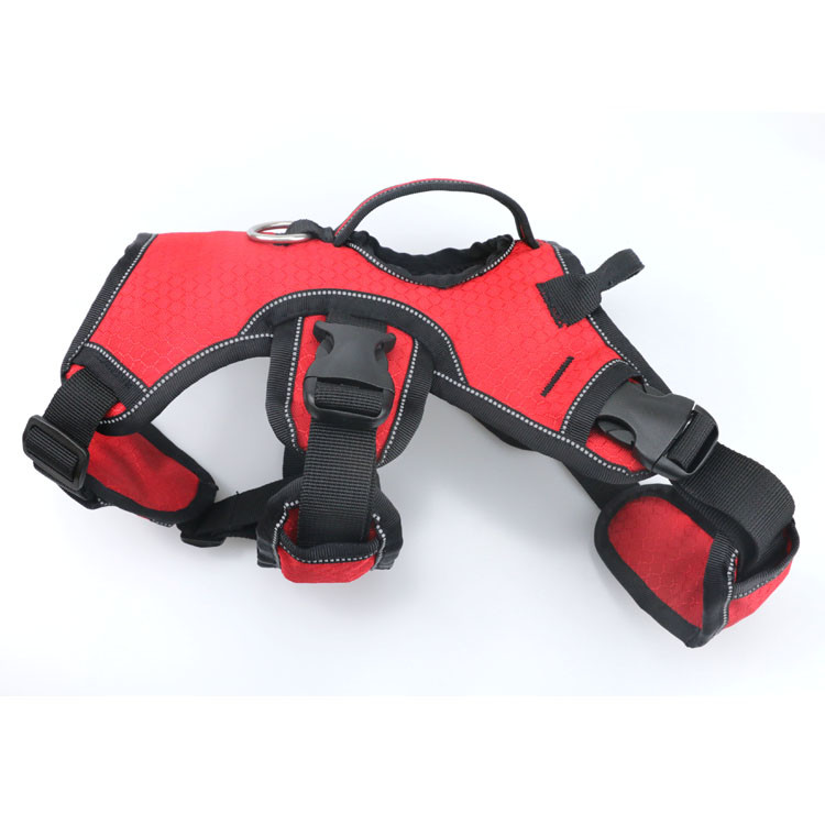 Tactical Chest Tightening Dog Harness Reflective No Pulling Front Clip