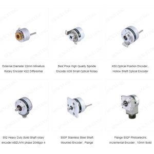Flange 65*65mm rotary flange encoder 8mm solid shaft encoder