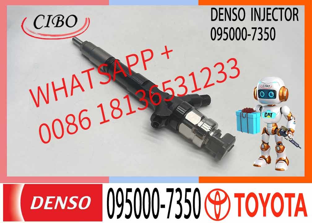 New 095000-7350 095000 7350 Common Rail Injector 0950007350 23670-39135 DCRI107730 for Toyota Landcruiser Prado 3.0 D 1KD-FTV