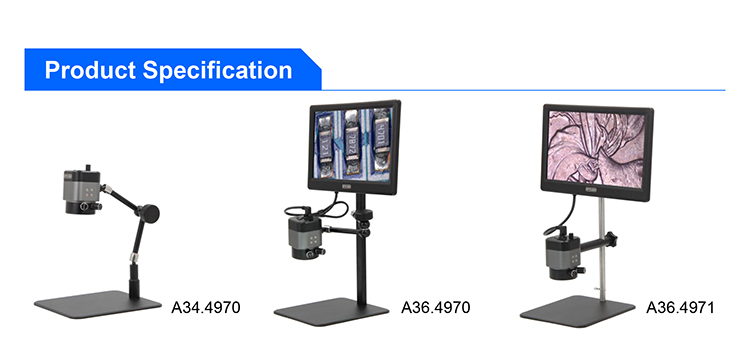 12.5" LCD HDMI USB Digital Microscope 6x - 39.4x 2.0M Real Time Auto