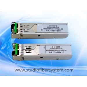  60KM 1550nm 3G SDI Video SFP Optical Transceiver include 1SFP transmitter and 1 SFP receiver, supporting pathological Manufactures