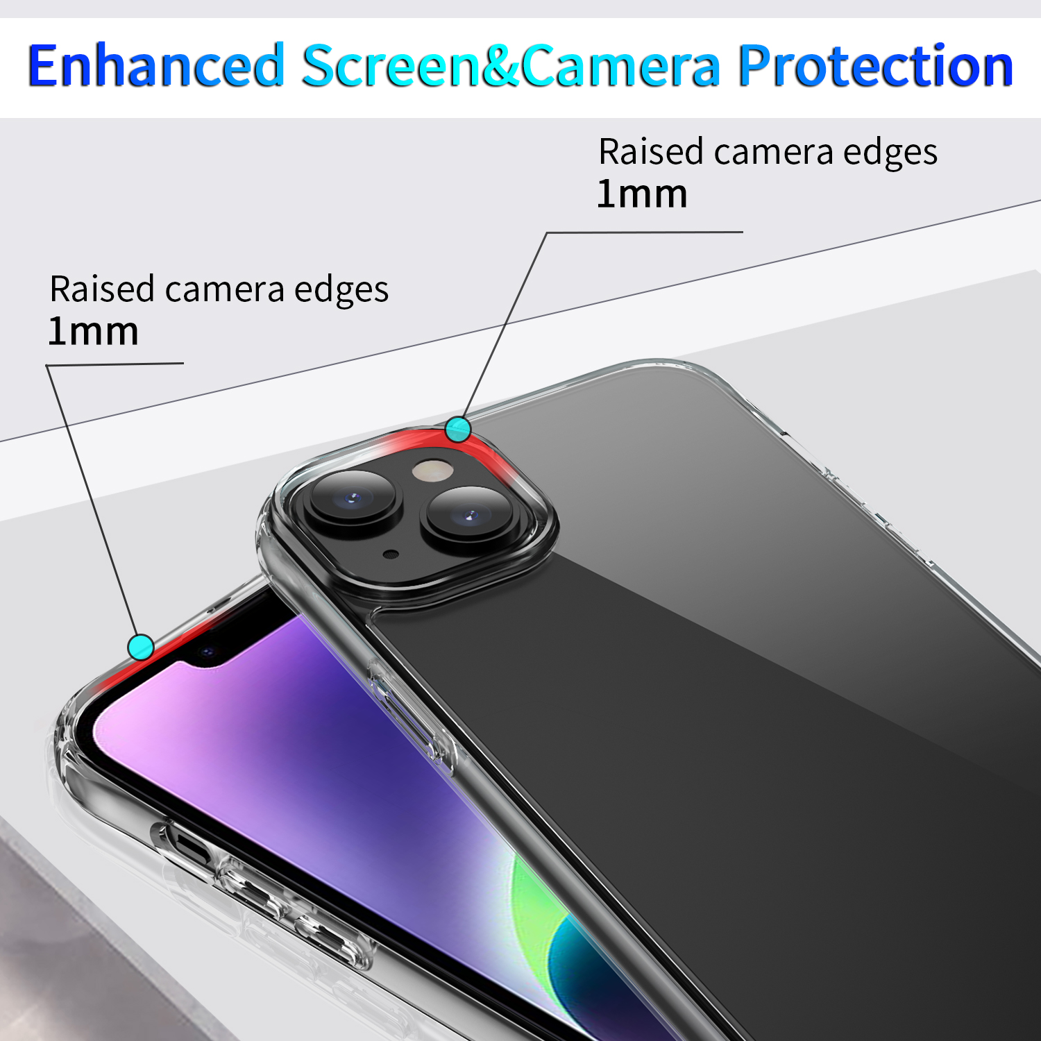 High Quality Transparent 15 Pro MAX Cover For iphone 15 Plus TPU PC Clear hard Acrylic phone case