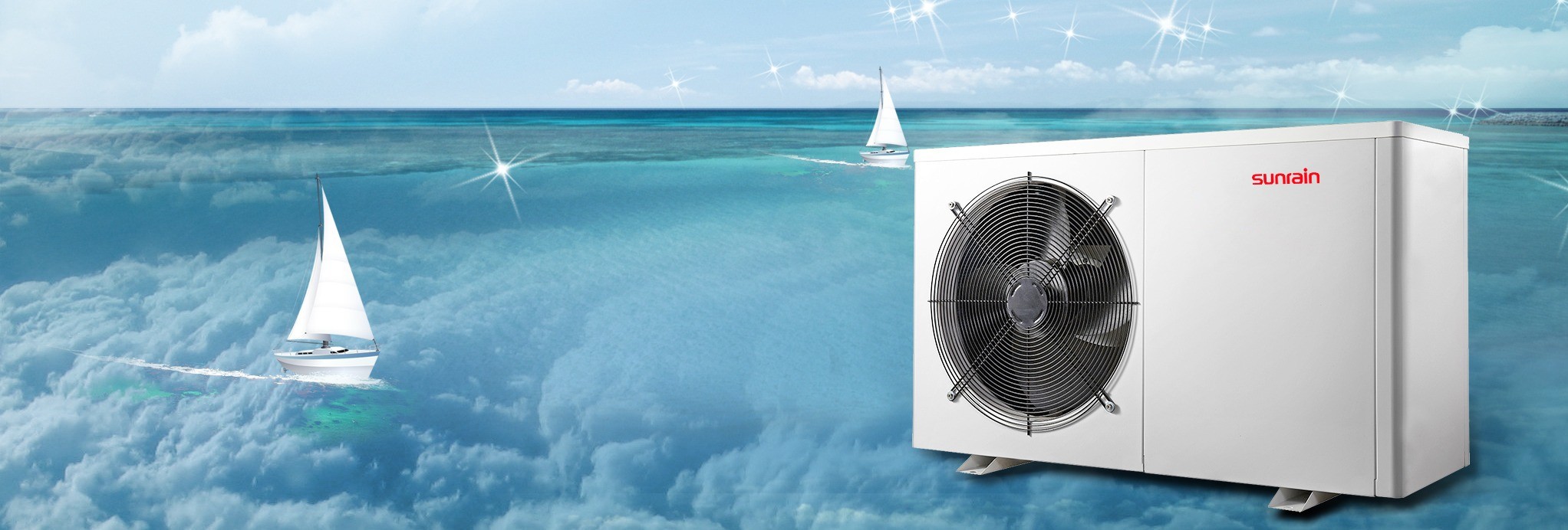 Domestic Mini Split Hot Water Heater R410A High Efficiency Air Source Heat Pump 1500W