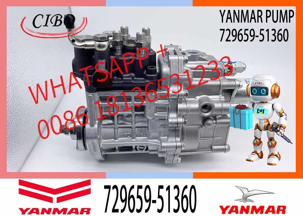 Diesel Engine Parts Fuel Pump 4TNV88 Engine Fuel Injection Pump 729659-51360