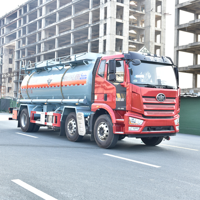 FAW 6x2 15CBM Chemical Water Bowser Truck Fuel Tank Truck Manual Transmission Type